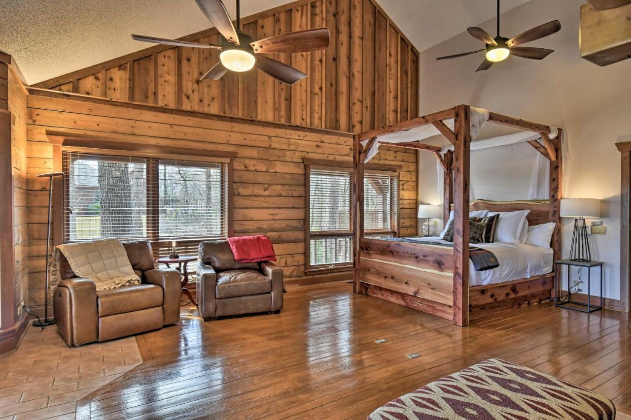 Hilltop Hot Springs Log Cabin With Hot Tub And Grill! Exterior photo