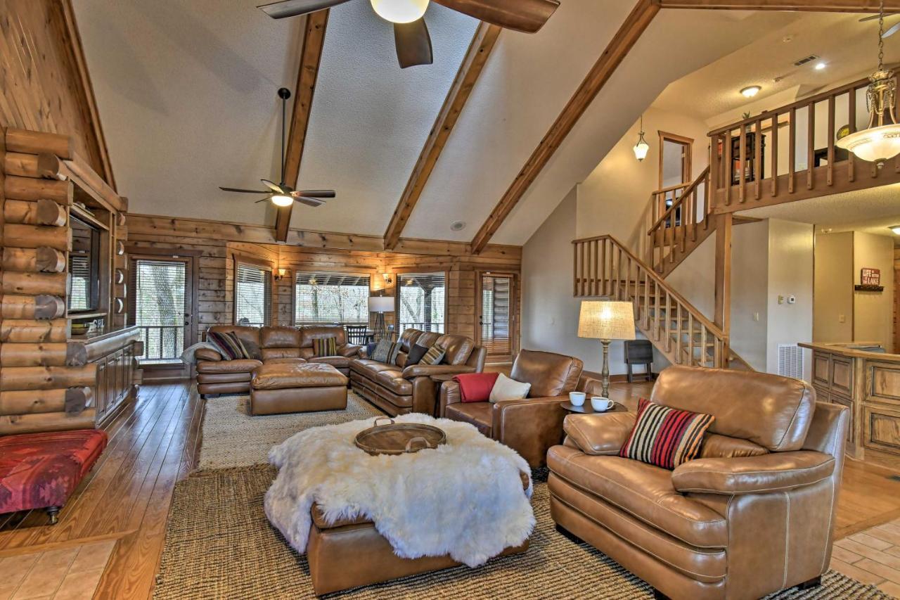 Hilltop Hot Springs Log Cabin With Hot Tub And Grill! Exterior photo