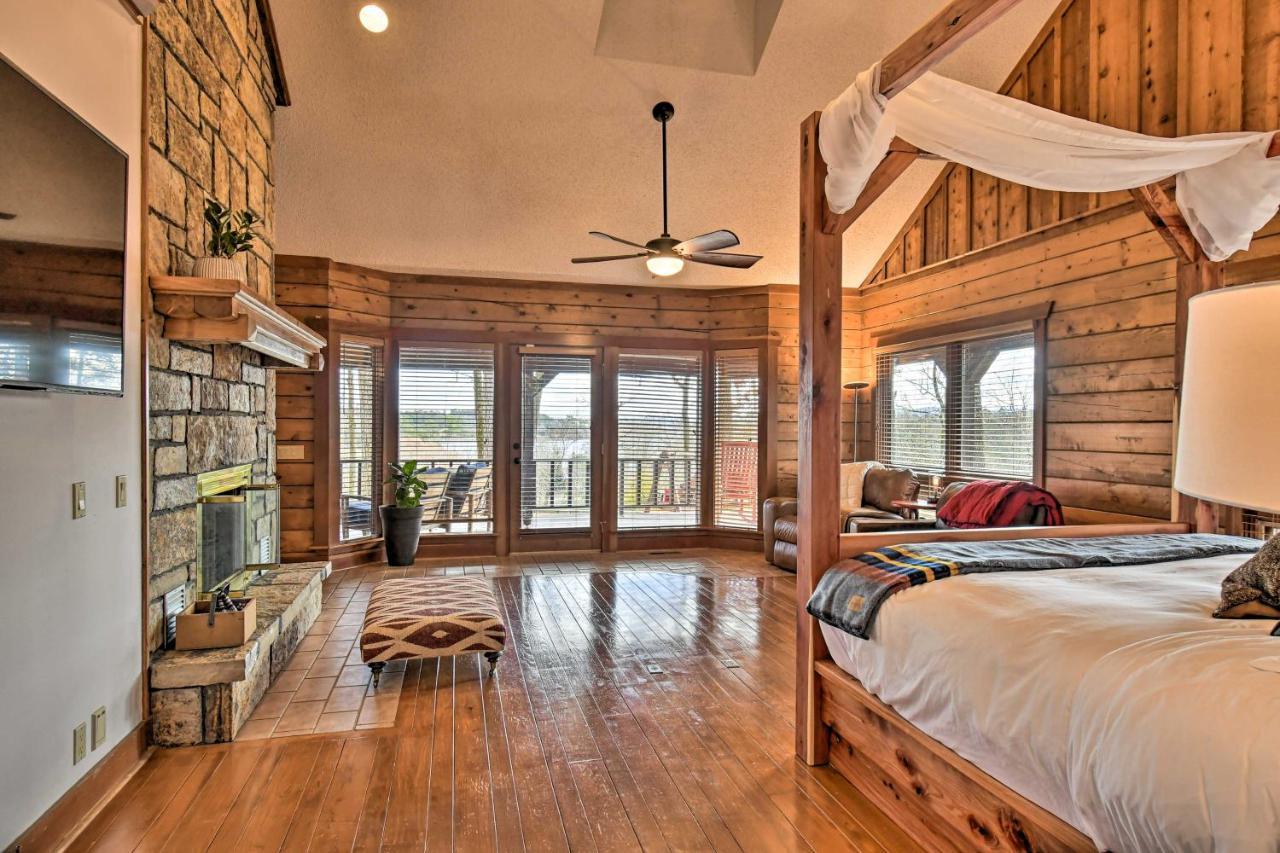 Hilltop Hot Springs Log Cabin With Hot Tub And Grill! Exterior photo