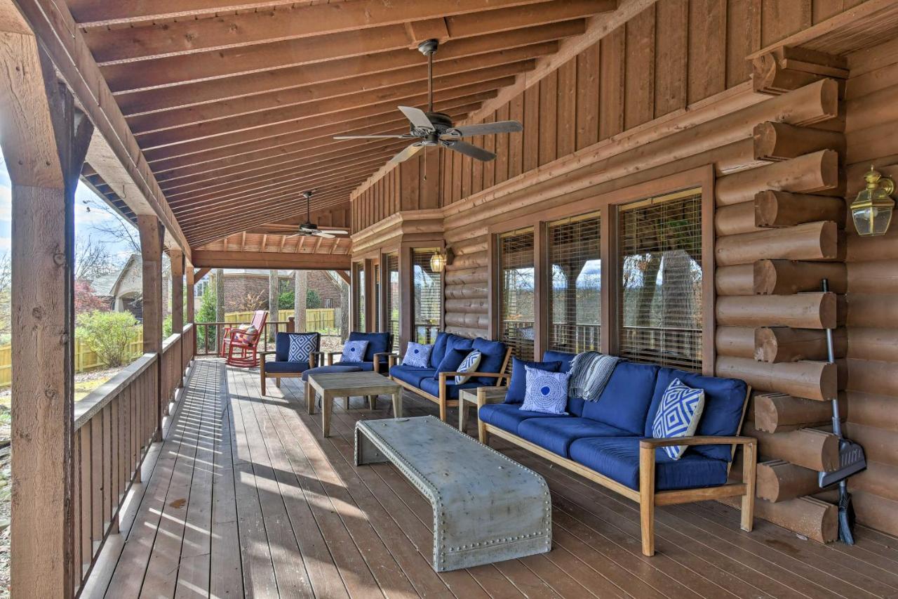 Hilltop Hot Springs Log Cabin With Hot Tub And Grill! Exterior photo